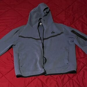 Nike Blue Zip-Up Hoodie